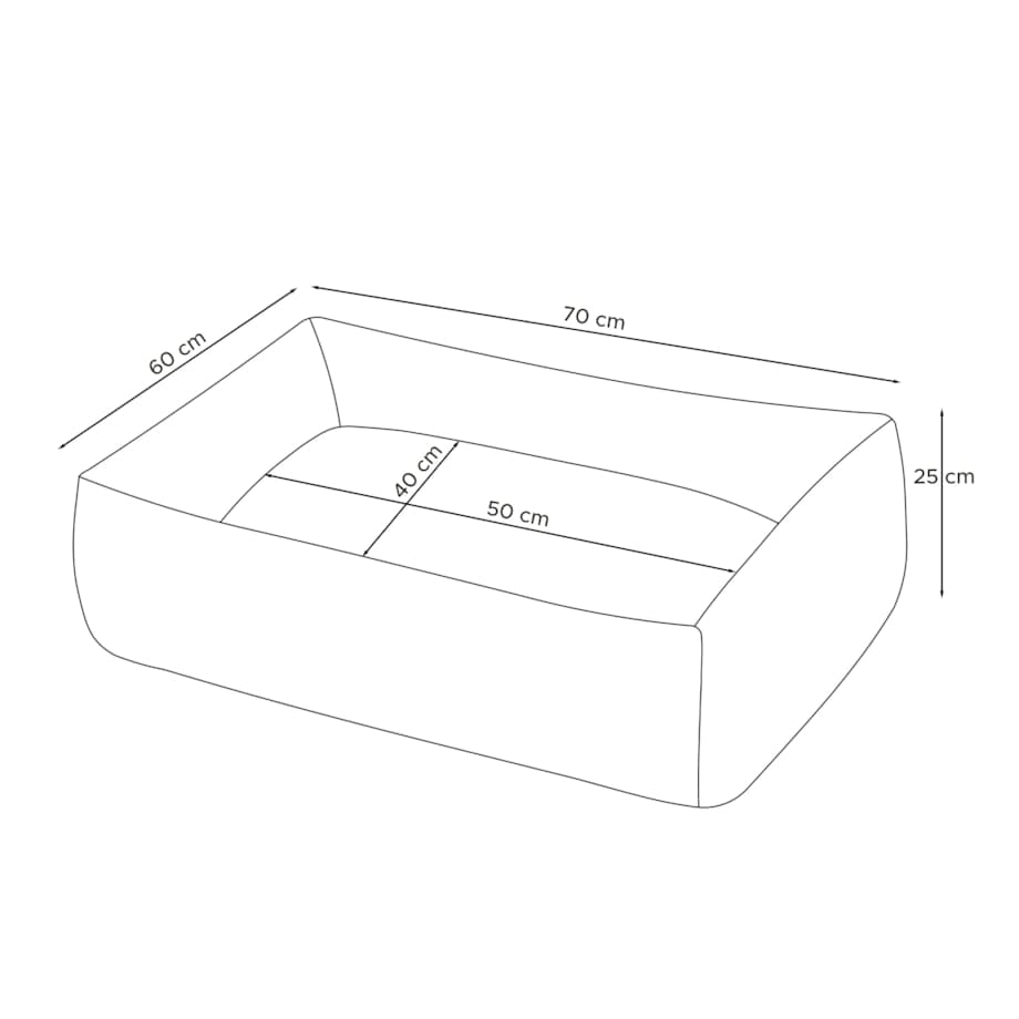 KONSIMO CANINI Legowisko dla małej rasy psa, turkusowy