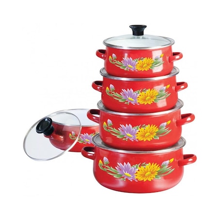 Zestaw garnków emaliowanych 10 ele. KLAUSBERG