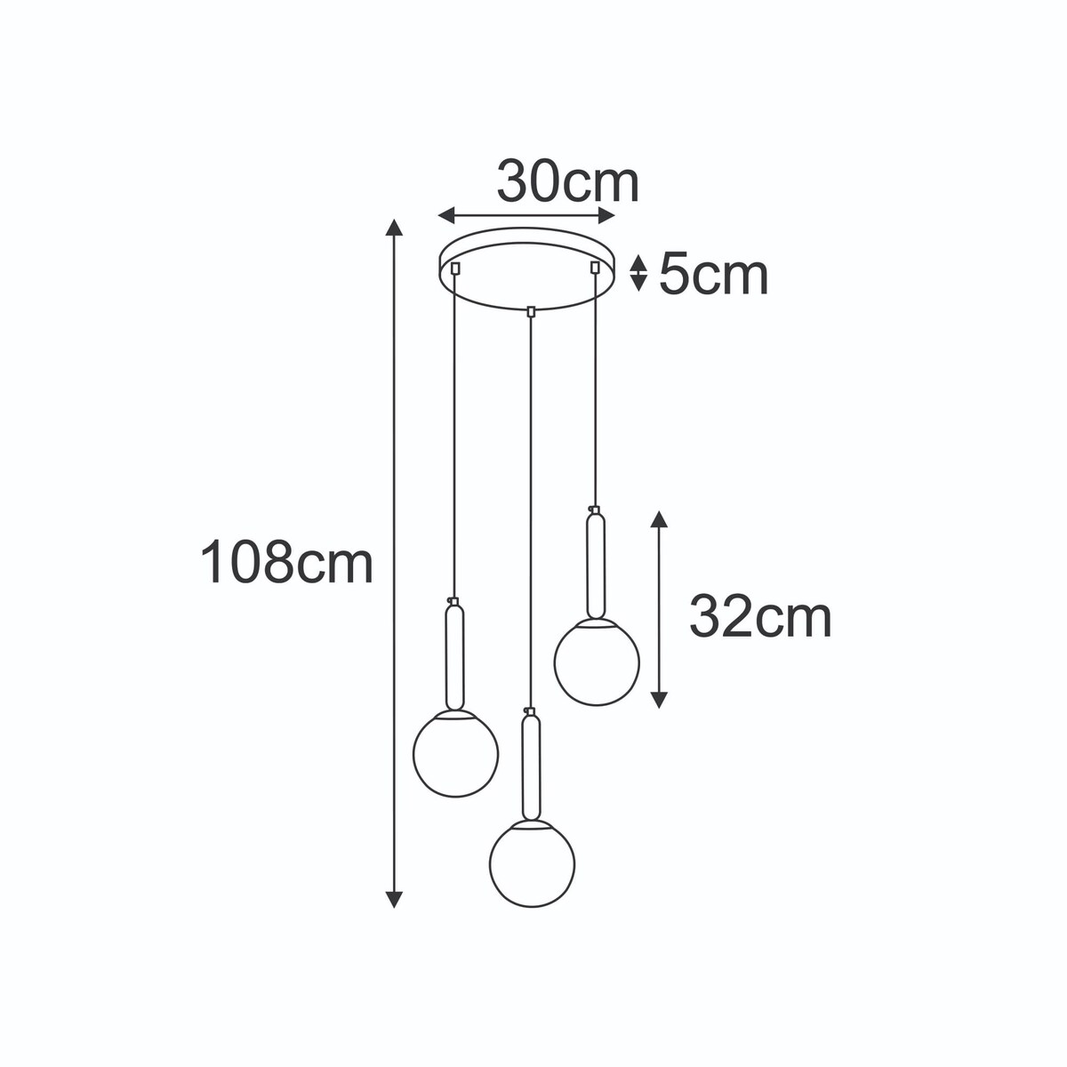 Lampa wisząca K-5867 z serii YUKI