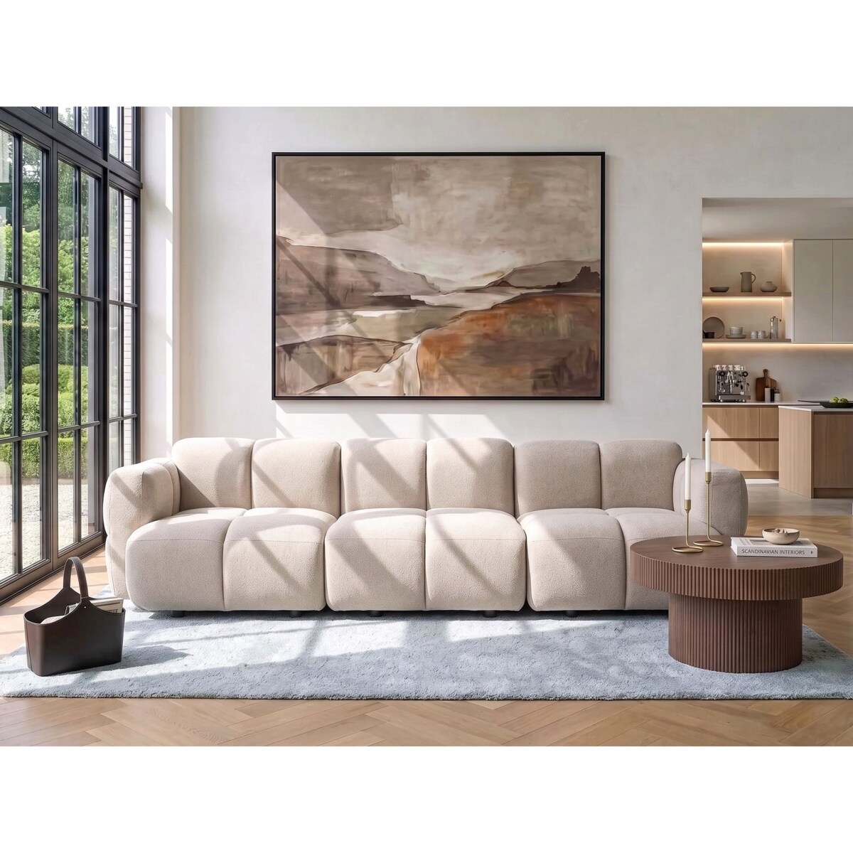 Sofa modułowa dla 3 osób MAKSABERG Beżowy