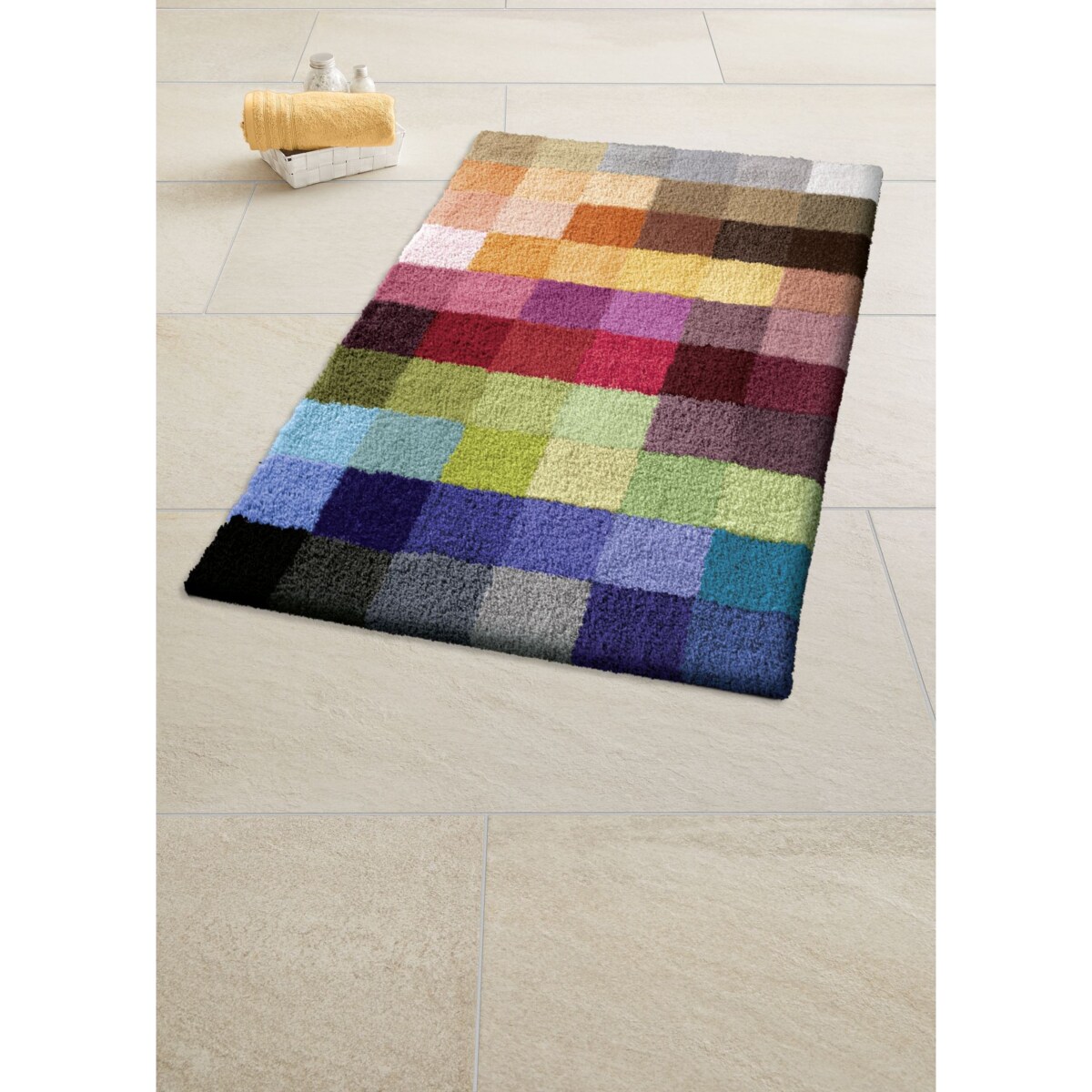 Kleine Wolke Cubetto Dywanik łazienkowy kolorowy 85x145 cm