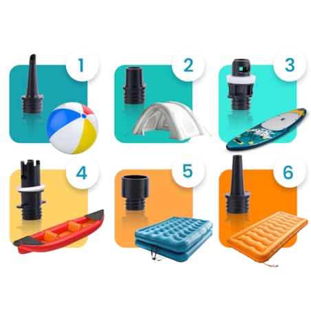 Pompka elektryczna do SUPa + 6 przejściówek samochodowa