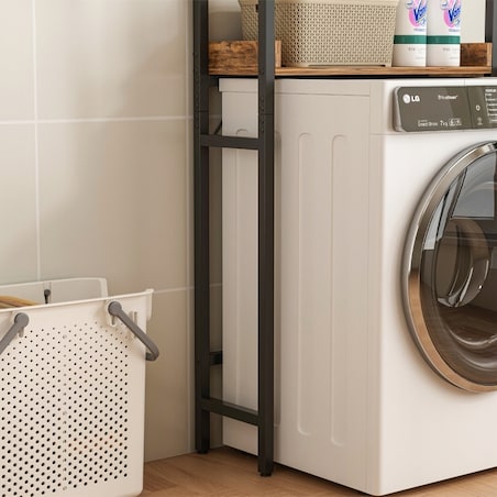 Regał szafka łazienkowa nad toaletę pralkę loft industrialny półki 165 cm