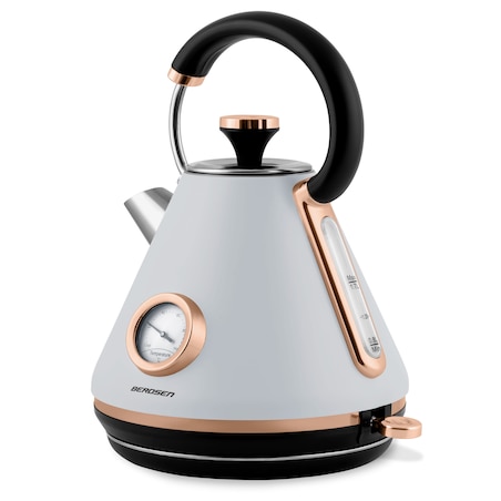 Czajnik elektryczny z termometrem 1,7L Berdsen szary
