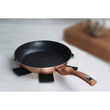 Patelnia 30 cm z powłoką marmurową Rose Gold Berlinger Haus BH-1511