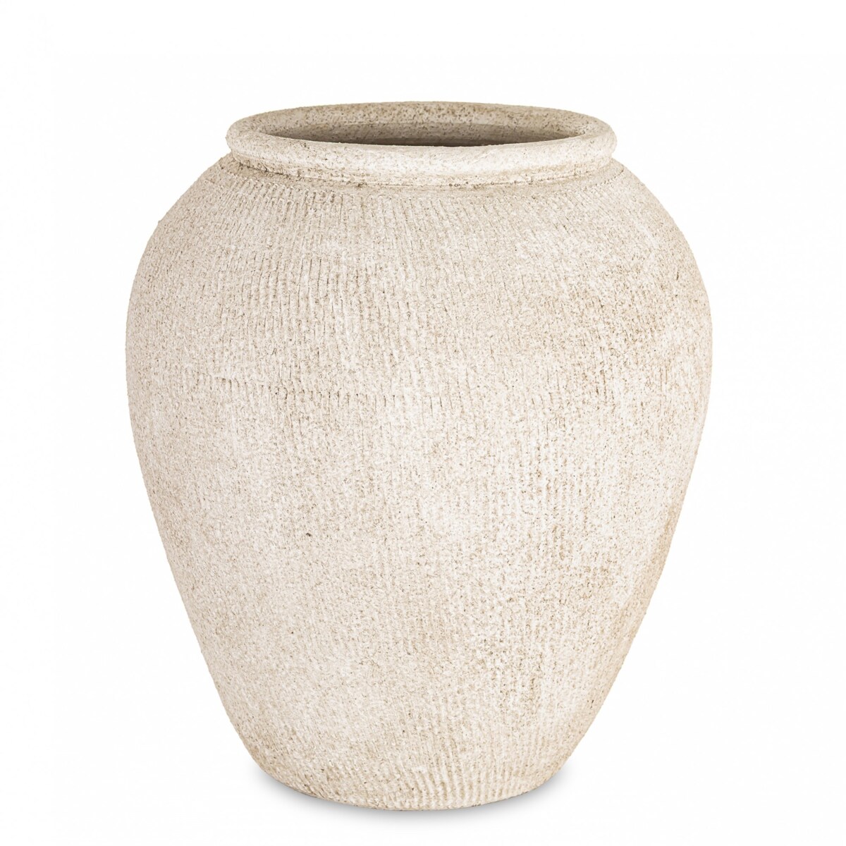 Wazon ceramiczny 32x26x26 cm FLORIANO beżowy