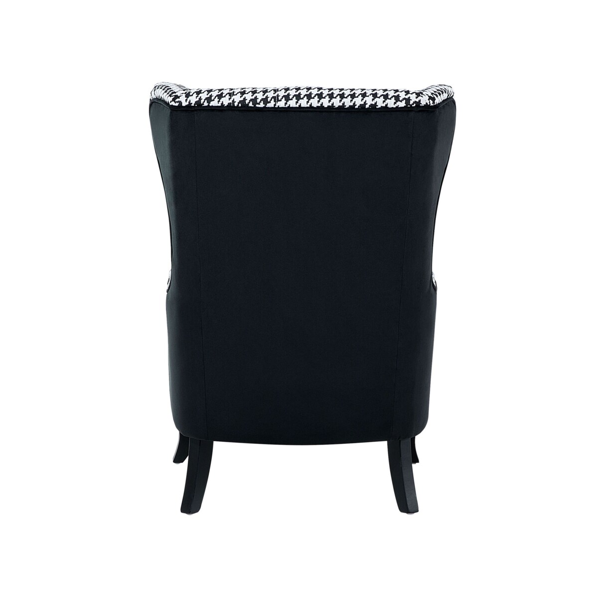 Fotel czarno-biały MOLDE