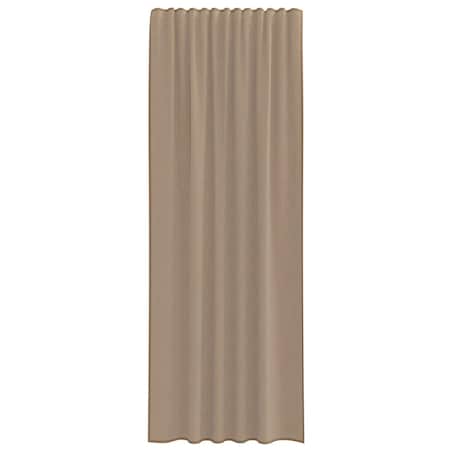 vidaXL Zasłony woalowe z kieszeniami na drążek 2 szt. Jasnobrązowe