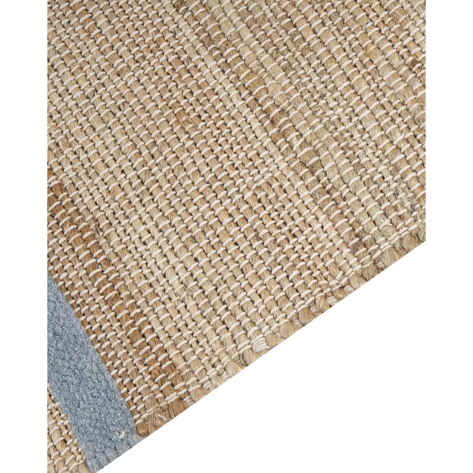 Dywan z juty 80 x 300 cm beżowo-niebieski TALPUR