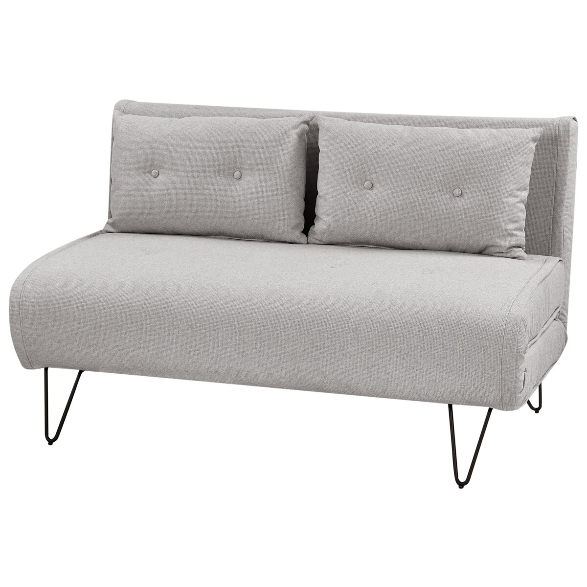 Sofa rozkładana VESTFOLD Jasnoszary dla 2 osób