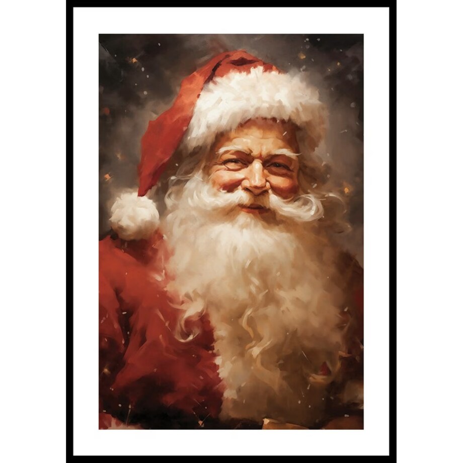 Poster Story, Plakat, Obraz - Radosny Święty Mikołaj, wymiary 70 x 100 cm