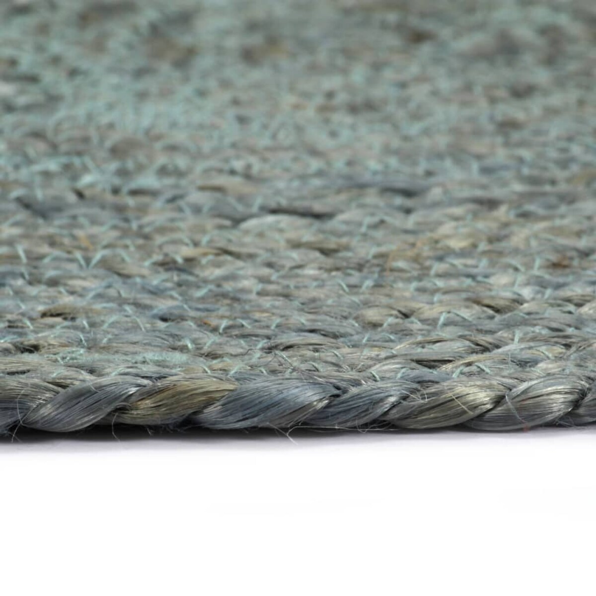 vidaXL Maty na stół, 4 szt., gładkie, oliwkowe, 38 cm, okrągłe, juta