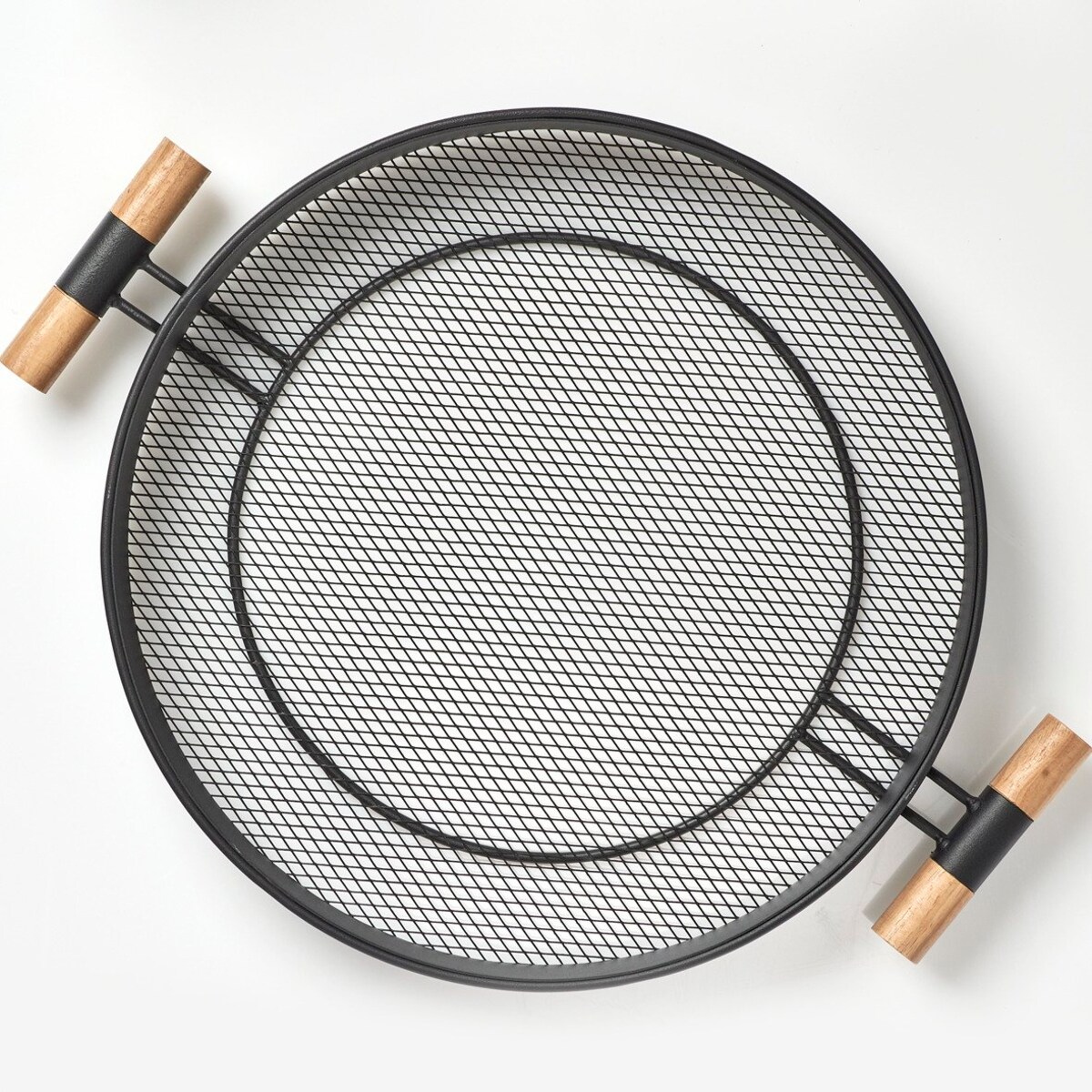 Taca metalowa z uchwytami, struktura siatki, Ø 48 cm, ZELLER