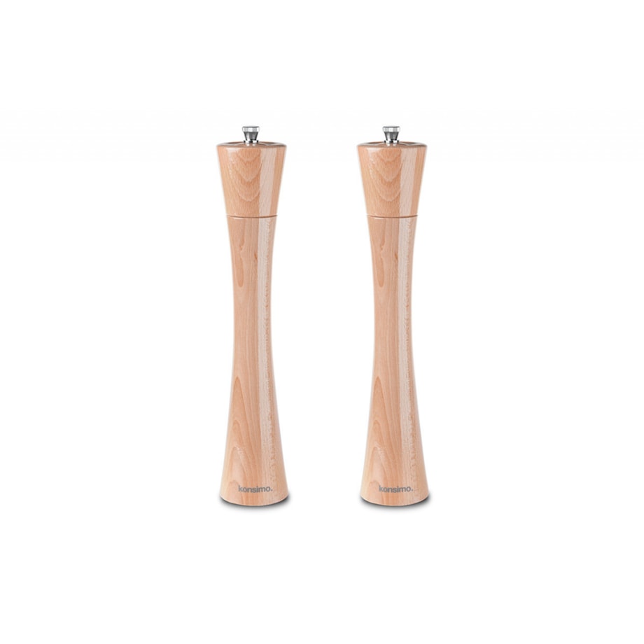 Konsimo SALPE Zestaw młynków 32 cm, 2 szt. buk, buk