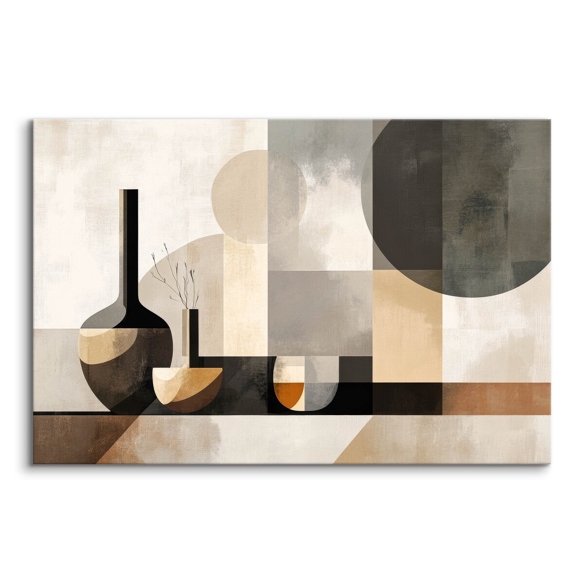 Obraz Canvas Do Salonu Abstrakcja Martwa Natura Styl Boho 120x80cm