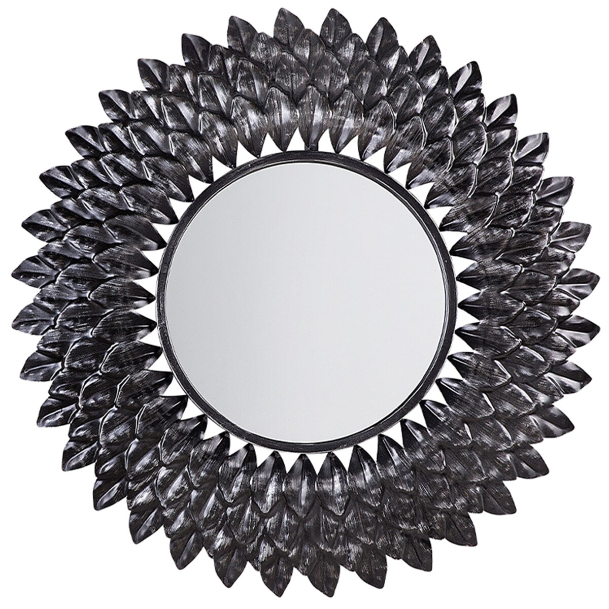 Lustro ścienne LARRAU 70 cm 70 cm Metal Srebrny