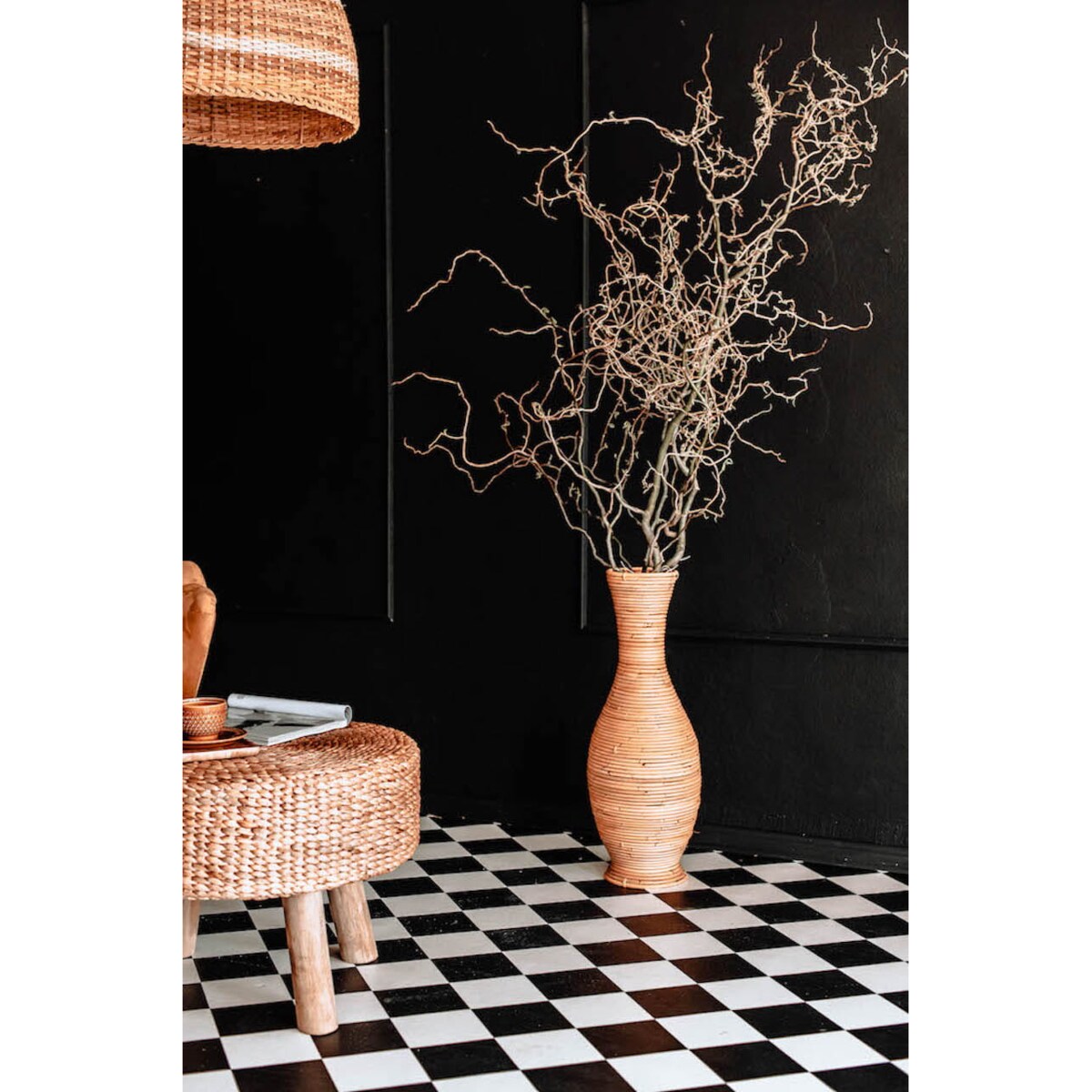 RATTANOWY WAZON CASTOR M