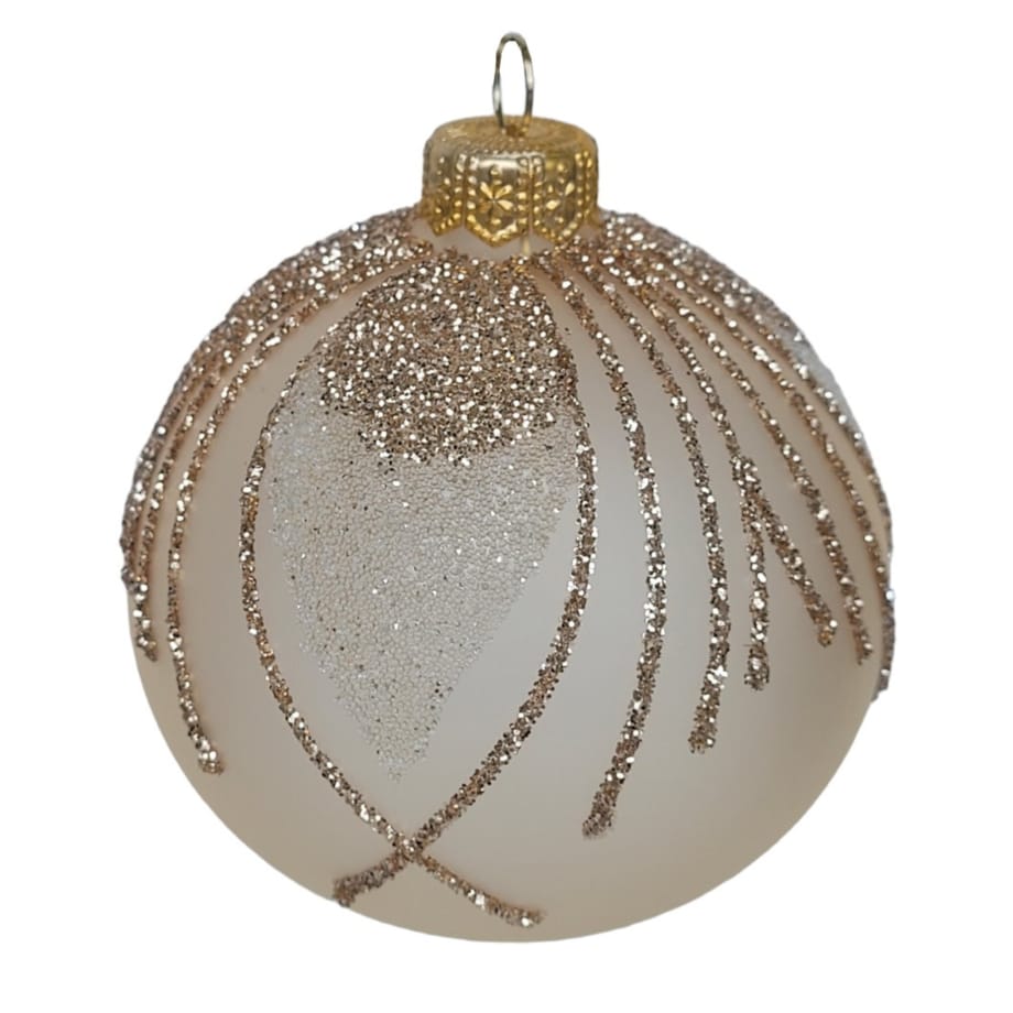 Bombka szklana 4 szt. MARGARITA ROSA Ø 120 mm