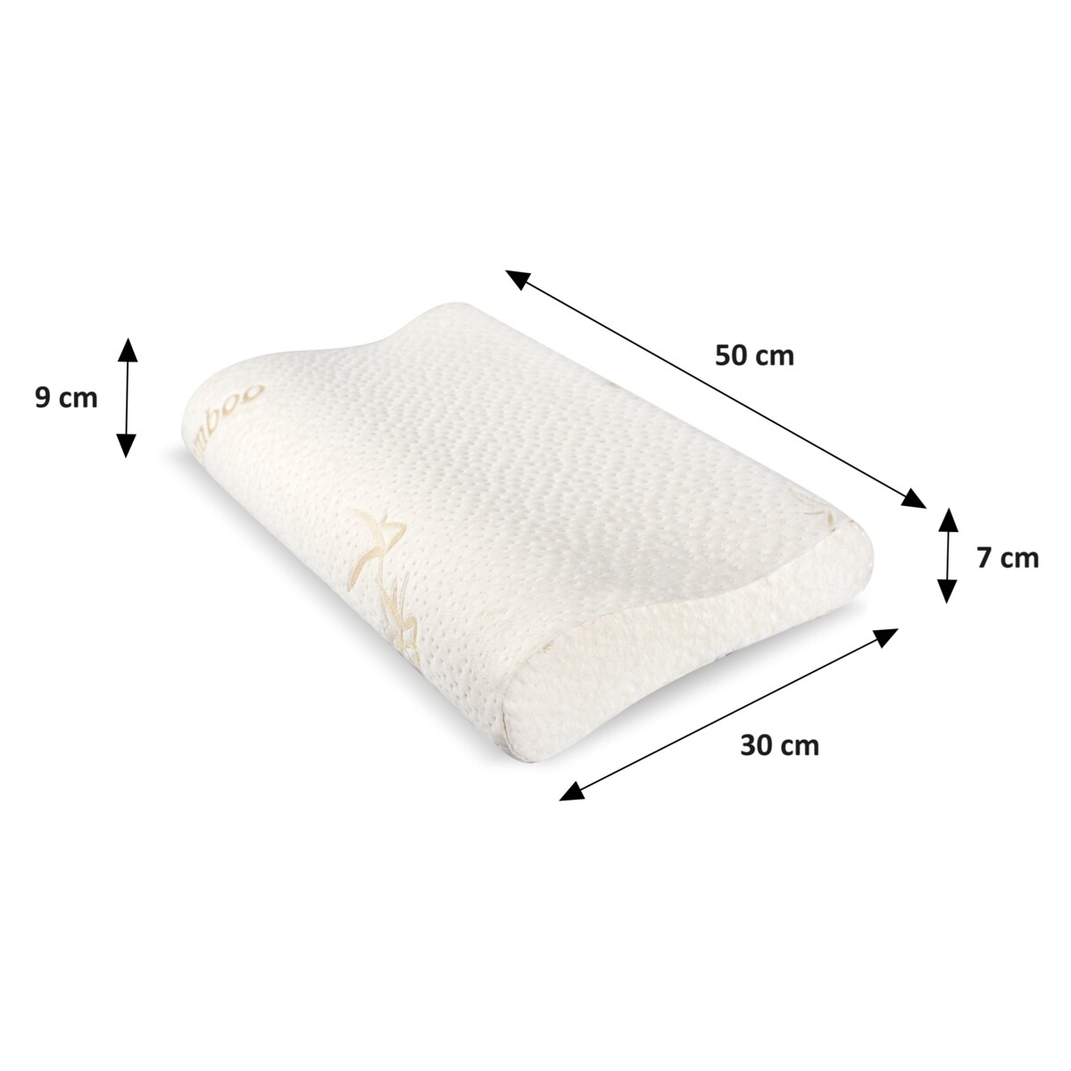 Poduszka Ortopedyczna 50X30 Do Spania Na Boku Brzuchu Na Zamek Profilowana