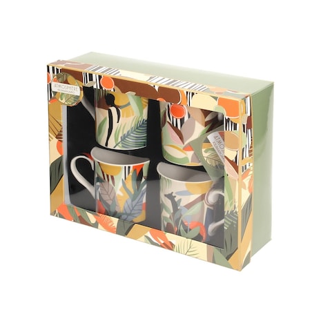 Zestaw kubków Nubia 4szt., 12 x 9 x 9 cm