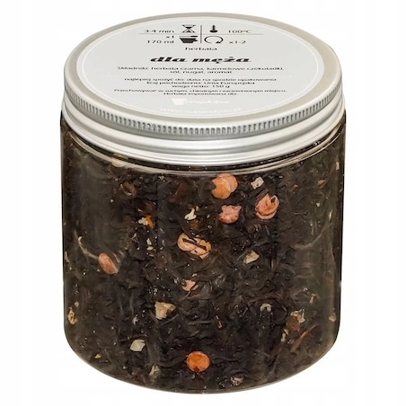 Zestaw prezentowy upominkowy box DLA ŻONY I MĘŻA herbata sypana czarna i biała - prezent upominek na wesele ślub dla młodej pary