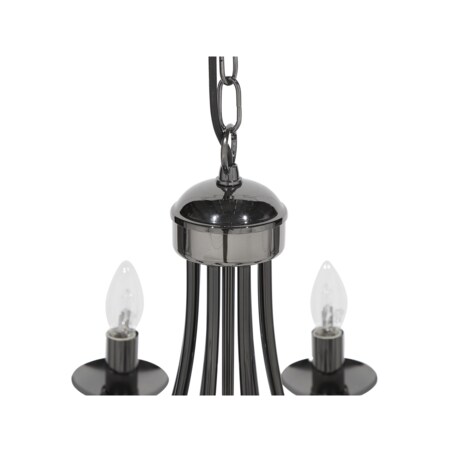 Żyrandol metalowy czarny TEESTA