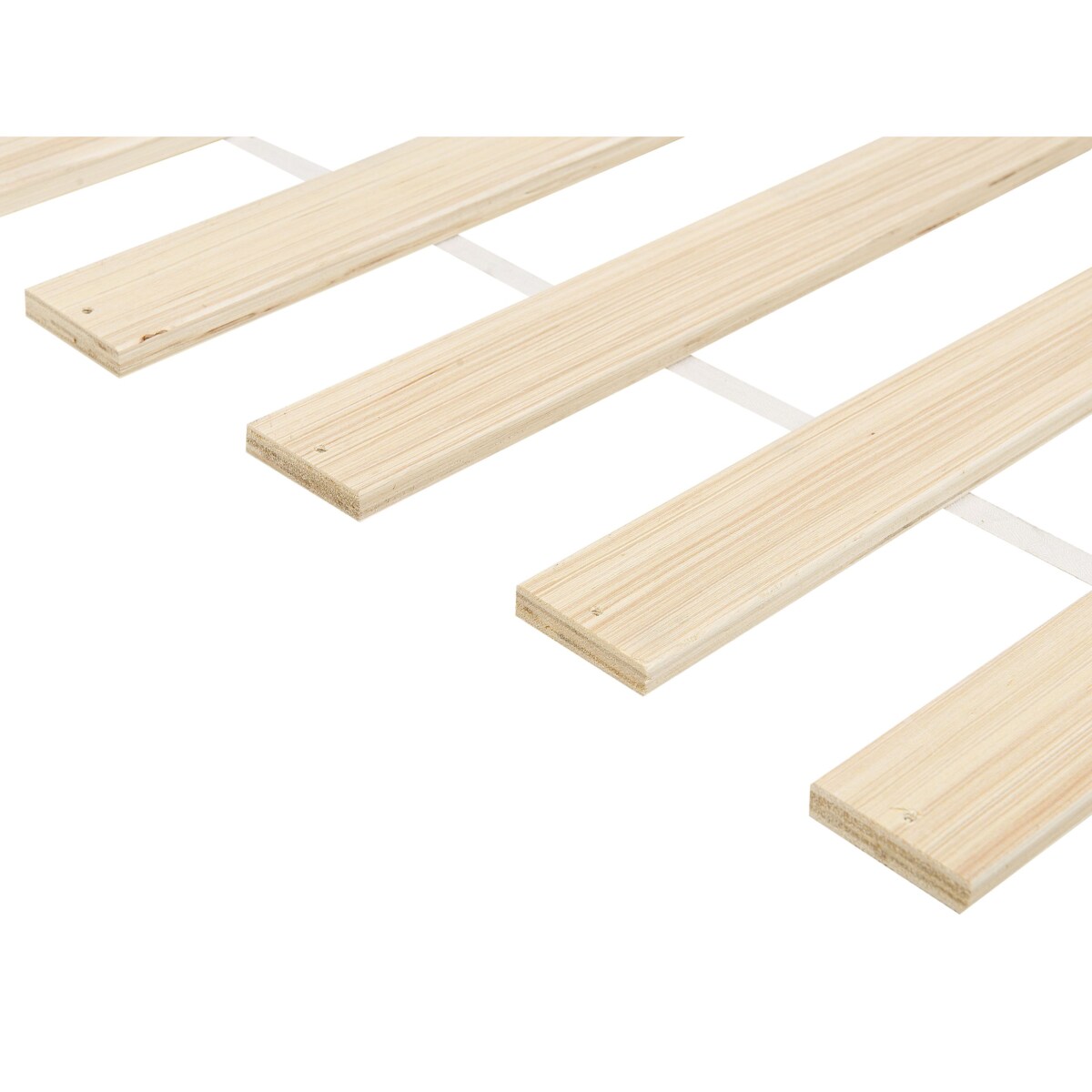 Łóżko OLENDON 180 x 200 cm Drewno Jasne drewno