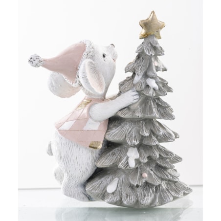 Figurka MYSZKA z choinką 11x9x16 cm EGER