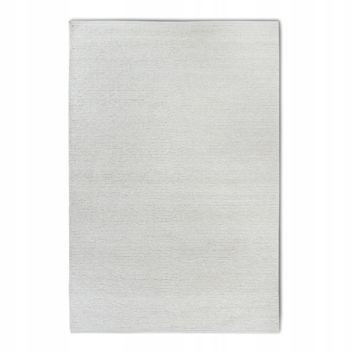 Dywan Villeroy&Boch 160x230cm, wełniany pętelkowy, ręcznie tkany, jasny krem jednokolorowy, do salonu