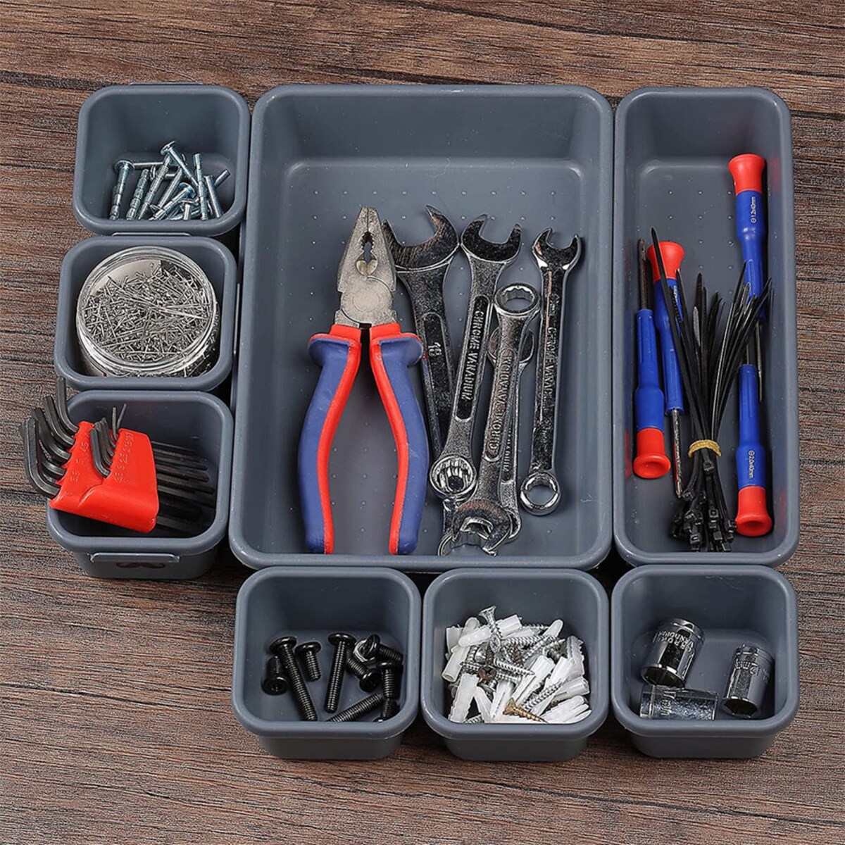 Organizer Do Szuflady 8 Elementów Biurowy Na Akcesoria