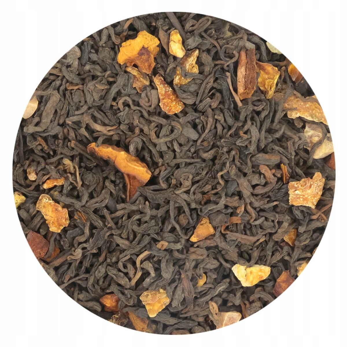 Herbata czerwona pu-erh GREJPFRUTOWY o smaku orzeźwiającego grejpfruta - herbata liściasta sypana mieszanka napar susz - gotowa na prezent upominek