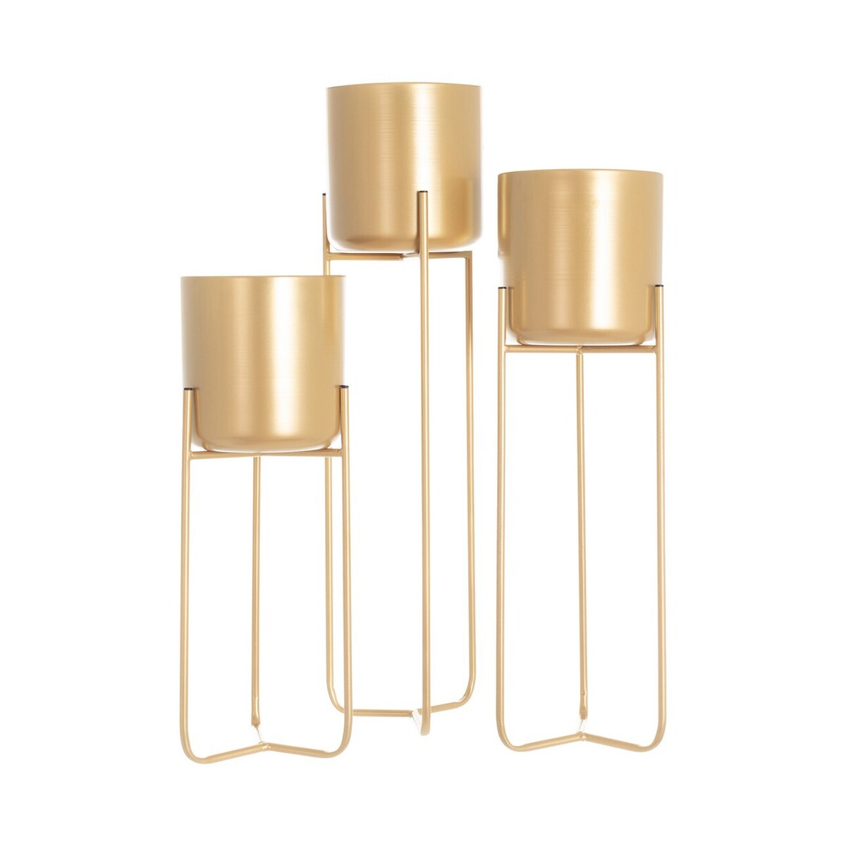 SWEN GOLD Komplet 3 osłonek na stojaku19xh77cm/19xh66cm/19xh55cm