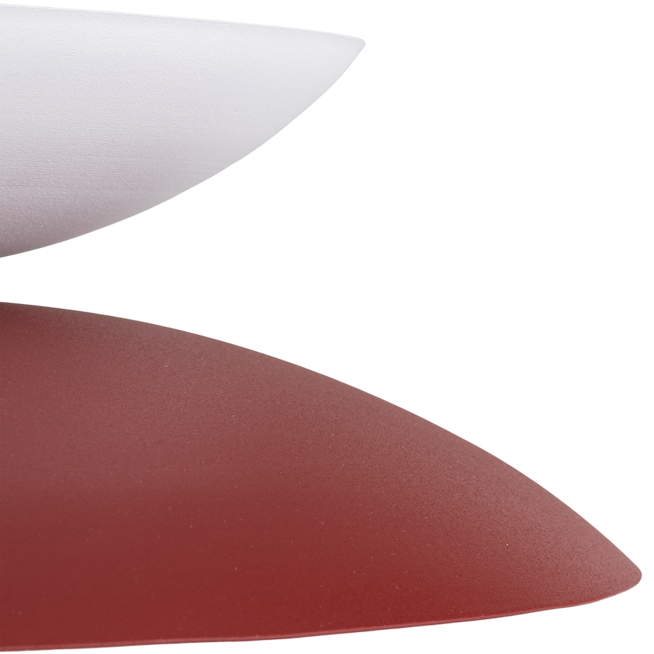 Lampa Wisząca Tk Lighting Verado Burgundowa Biała Metalowa Z Kloszem