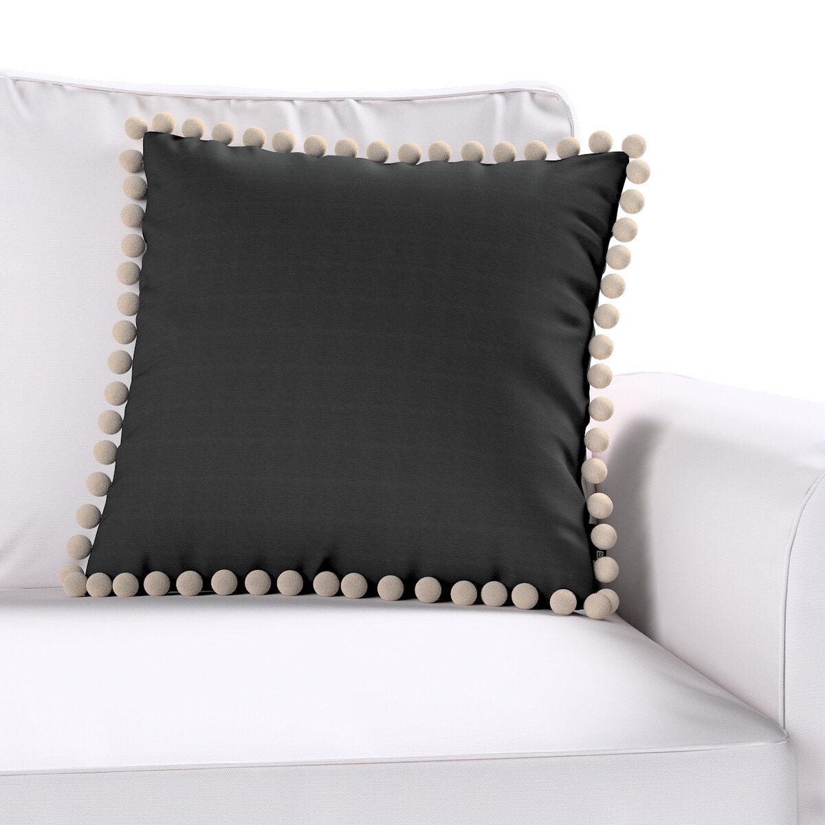 Poszewka Wera na poduszkę 45x45 czarny