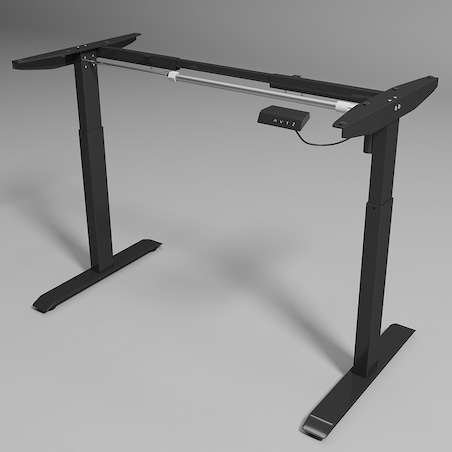 Biurko Elektryczne Czarne 160x80 Regulowane 72-118 cm