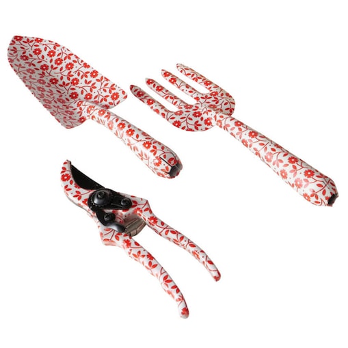 Narzędzia ogrodowe na prezent LILLY, miniłopatka, miniwidły, minisekator, 3 elementy