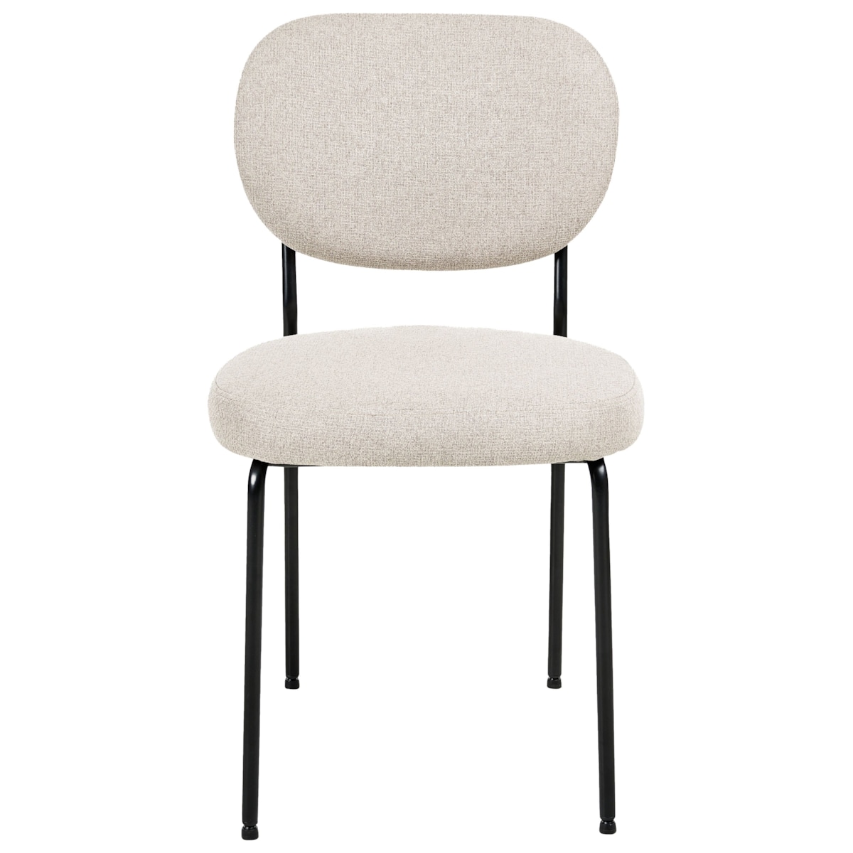 Zestaw 2 krzeseł do jadalni LOLETA Jasnobeżowy