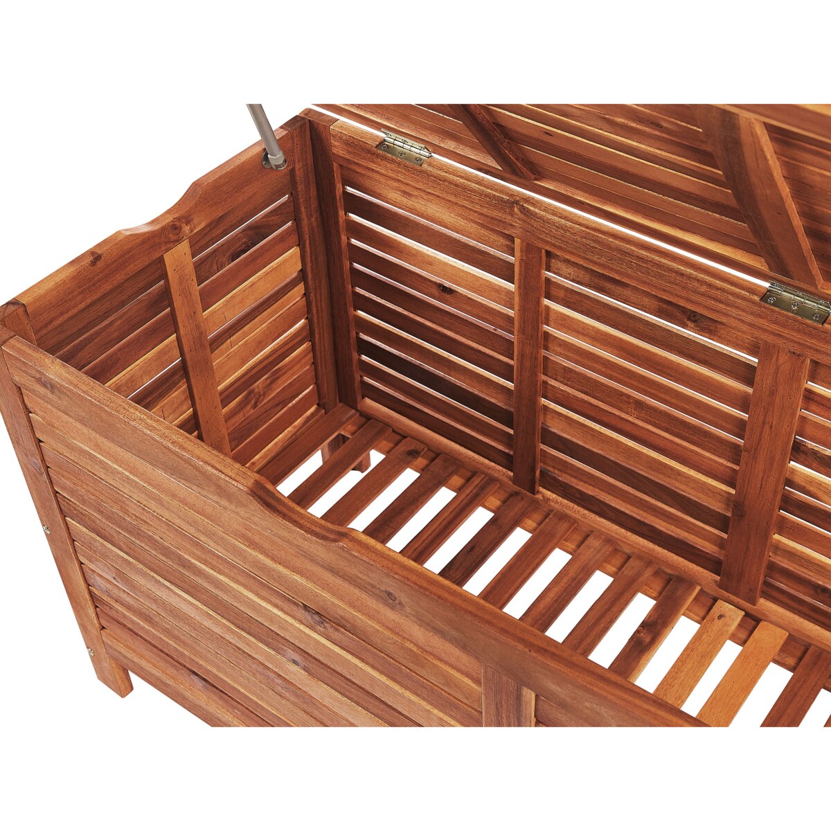 Skrzynia ogrodowa 130 x 64 cm ciemne drewno RIVIERA
