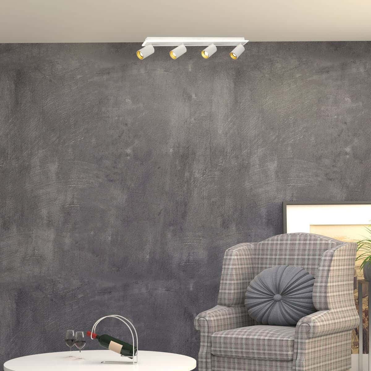 Podłużna lampa sufitowa Parma LP-0612/4C WH Light Prestige LED 50W 3000-6000K biała