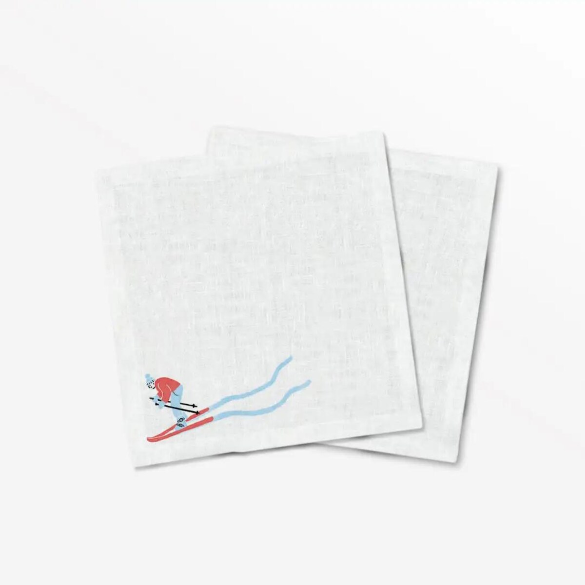 Serwetki świąteczne - Narciarz (2szt.)