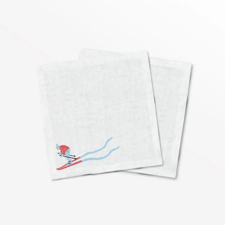 Serwetki świąteczne - Narciarz (2szt.)