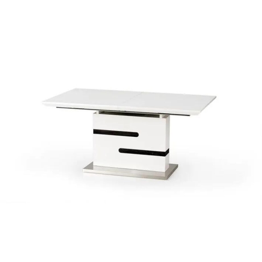 Stół MONACO 160(200)x90 biały/szary rozkładany