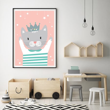 Plakat dla dzieci Kotka Mia 20x30