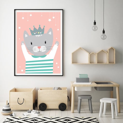 Plakat dla dzieci Kotka Mia 20x30