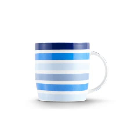 Konsimo HYLES Kubek, biały/granatowy/niebieski