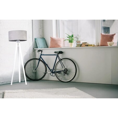 Lampa stojąca HOME 50 szara/biała