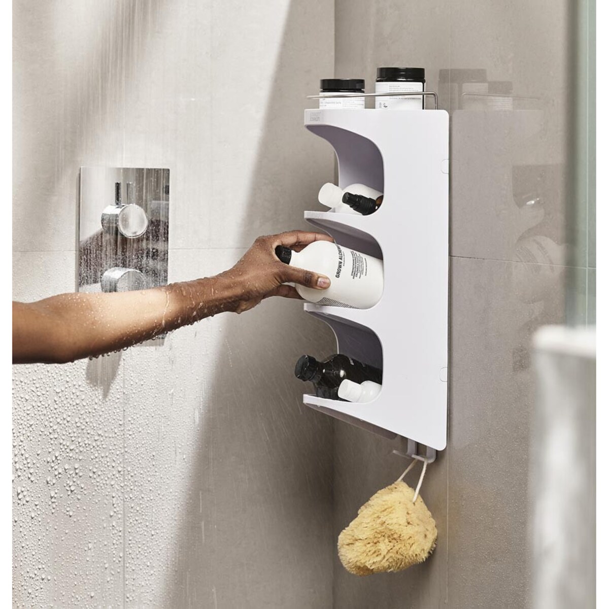 Organizer pod prysznic L Capsule, 45 x 12.5 x 15.3 cm, Joseph Joseph