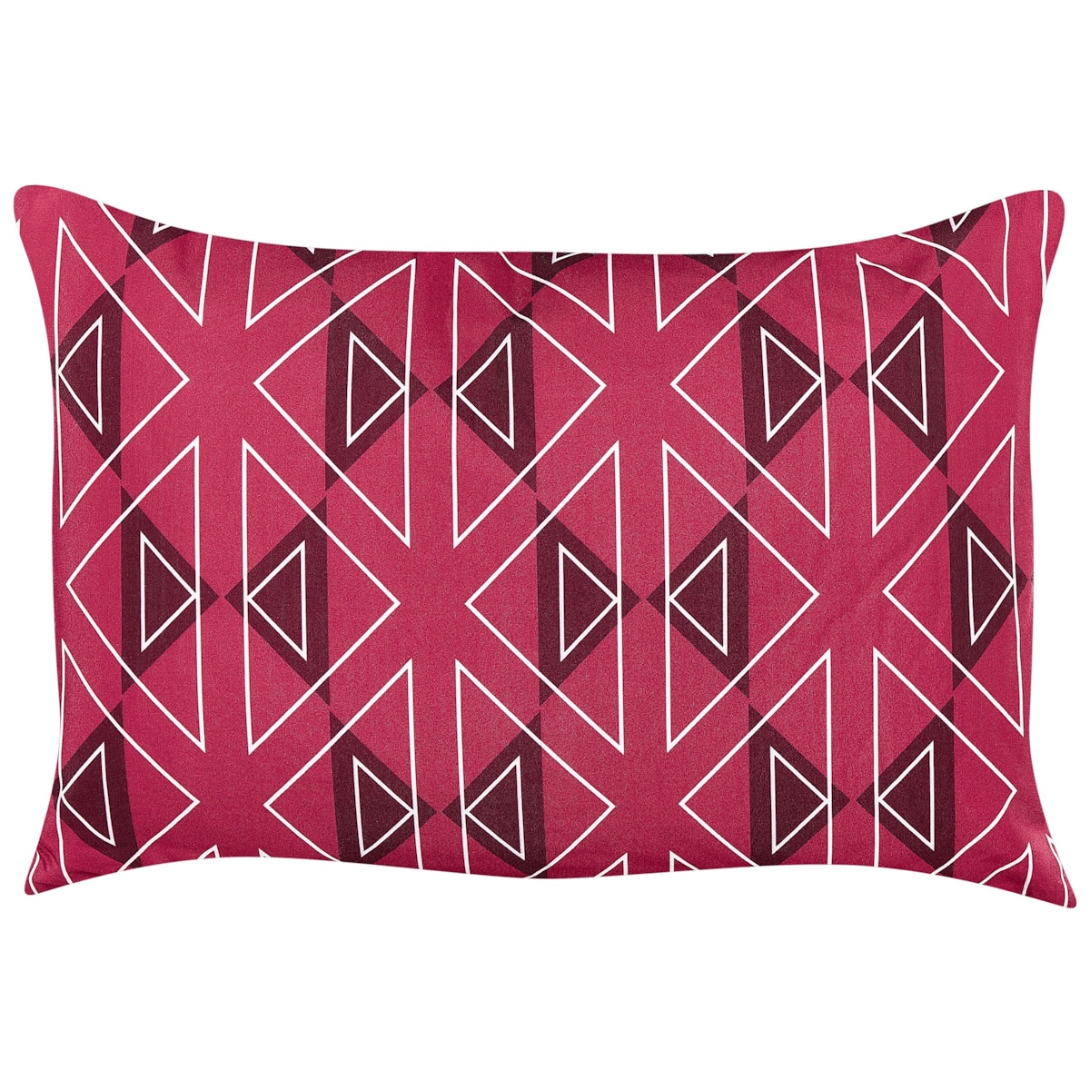 2 poduszki ogrodowe w geometryczny wzór 40 x 60 cm różowe MEZZANO