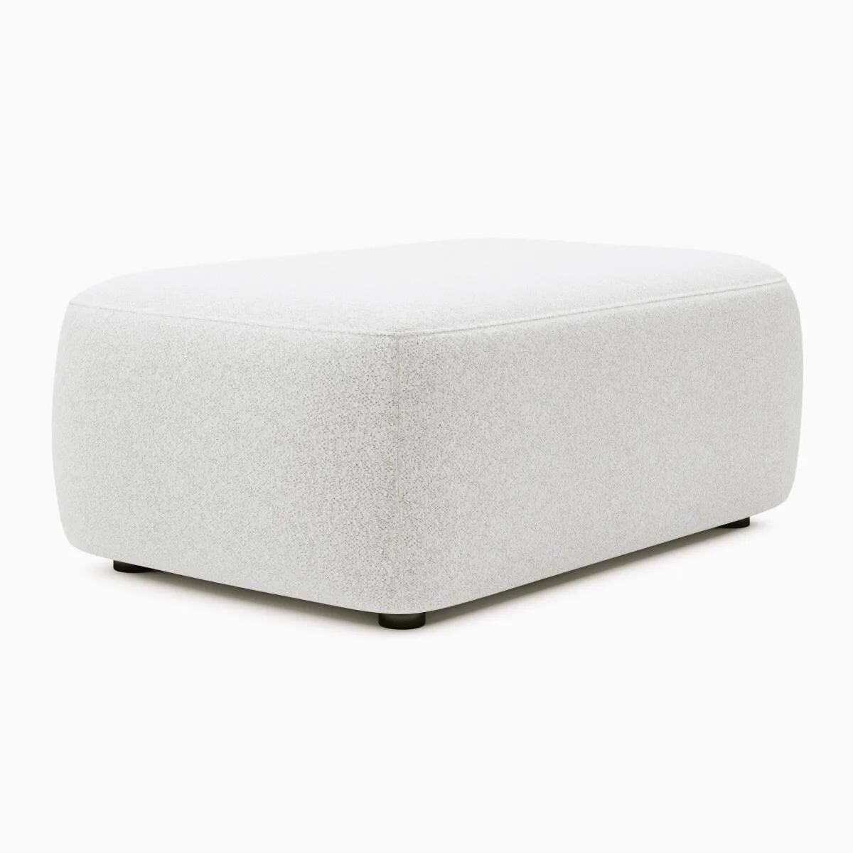 Pufa prostokątna BELLA śmietankowa