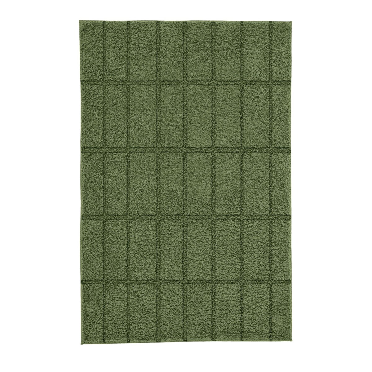 Kleine Wolke Tiles Ekologiczny Dywanik łazienkowy Zielony 60x 60 cm